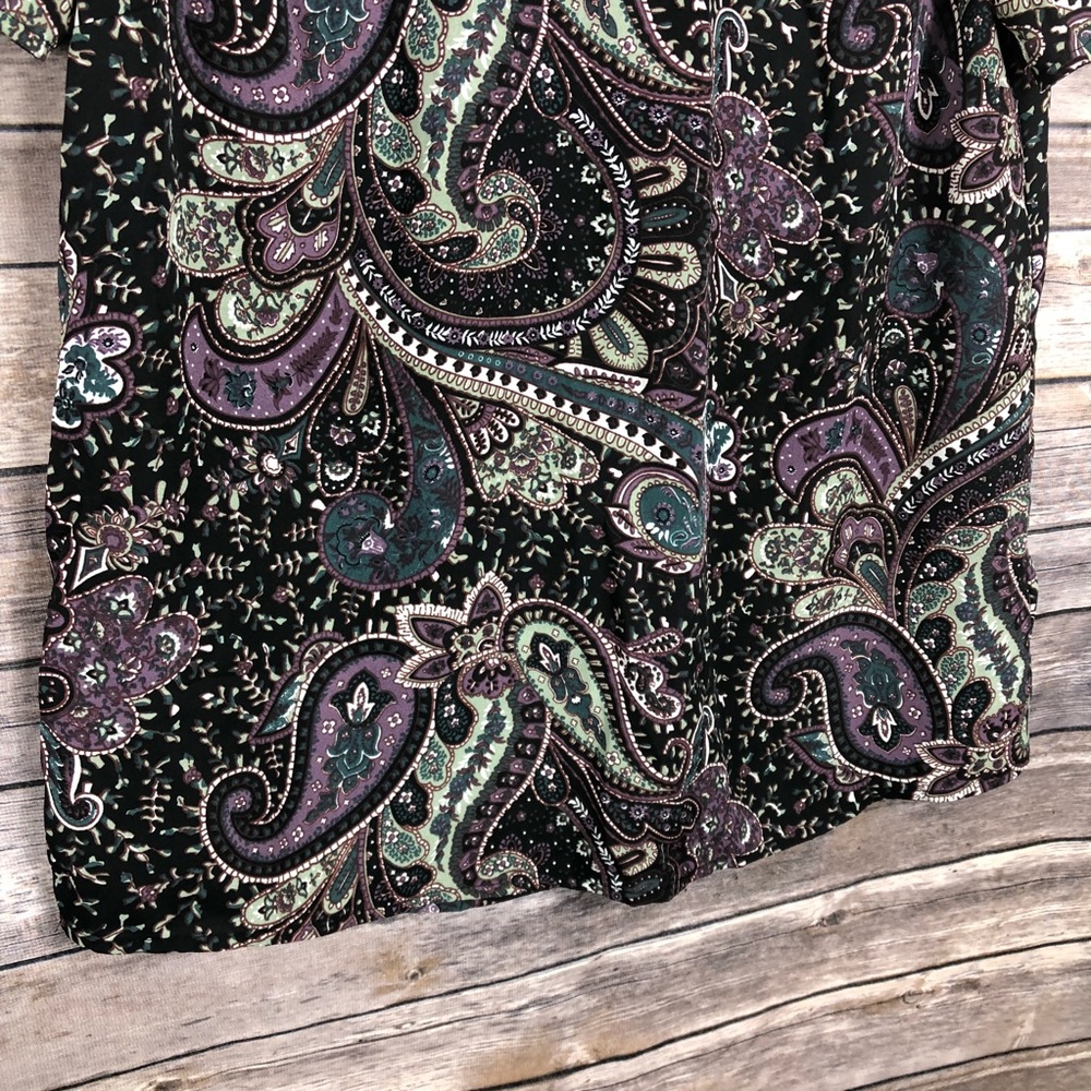 Stitchfix Daniel Rainn purple black paisley print - Picture 5 of 8